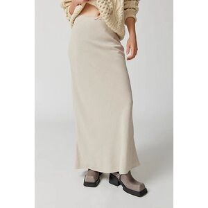Urban Renewal Remnants Slub Linen Column Maxi Skirt